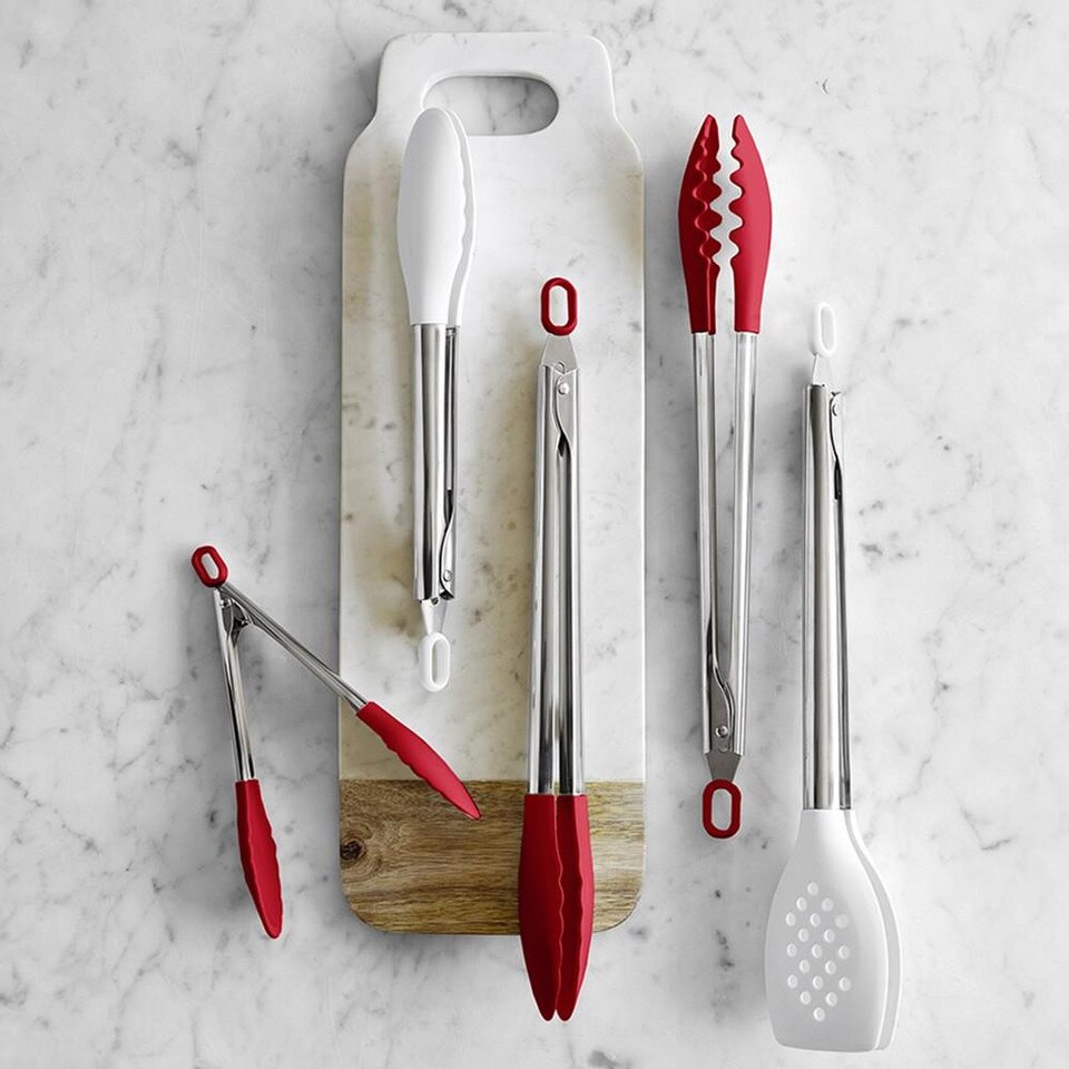 williams sonoma stainless steel silicone utensils